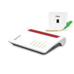 FRITZ!Box 5530 Fiber Edition Internation router inalámbrico 2.5 Gigabit Ethernet Doble banda (2,4 GHz   5 GHz) Blanco