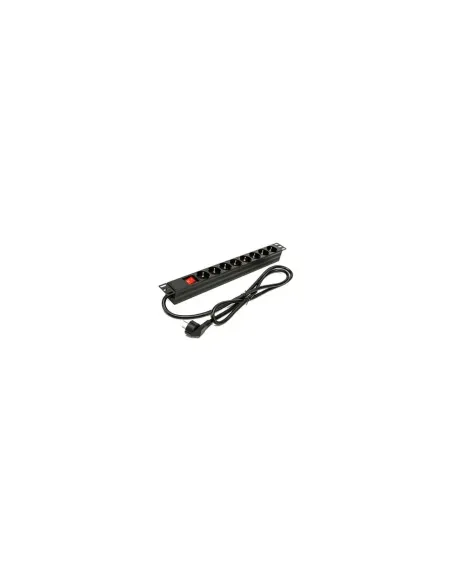REGLETA 8 TOMAS 1.5M PHASAK NEGRO 8 TOMAS/16A/19 /ESTRUCTUR