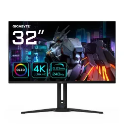 Gigabyte Monitor de juegos OLED AORUS FO32U2 de 32” - 3840 x 2160 (UHD), 240Hz, 0.03ms, KVM, 250 cd m², FreeSync Premium Pro,