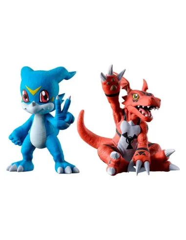 Figuras ichibansho digimon two forces that radiate light veemon & guilmon