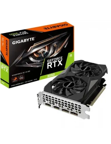 VGA GIGABYTE GV-N3050WF2OCV2-6GD,NV,RTX3050,GDDR6,6GB,96BIT,2HDMI+2DP,WINDFORCE 2X (2 VENTILADORES)