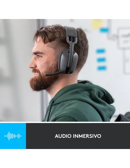 Logitech Zone Vibe 100 Auriculares Inalámbrico Diadema Llamadas Música Bluetooth Grafito