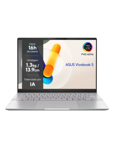 ASUS Vivobook S 14 OLED OLED M5406NA-QD082W - Ordenador Portátil 14" WUXGA (AMD Ryzen 5 7535HS, 16GB RAM, 512GB SSD, Radeon