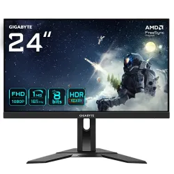 GIGABYTE Monitor de juego G24F 2 24” FHD - 1920 x 1080 (FHD), 165Hz, 1ms, 300 cd m², FreeSync Premium, DisplayHDR, HDMI 2.0