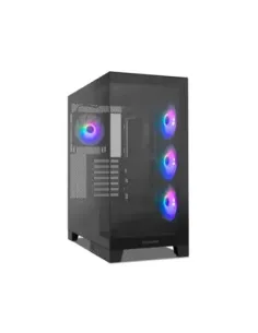 Caja nox hummer glock semitorre atx frameless negro