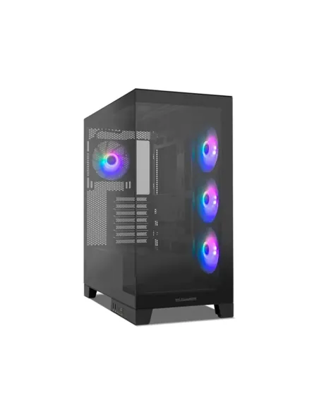 Caja nox hummer glock semitorre atx frameless negro