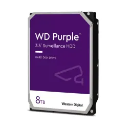 Disco duro interno hdd wd western digital purple wd85purz 8tb 3.5pulgadas sata3 5400rpm 256mb