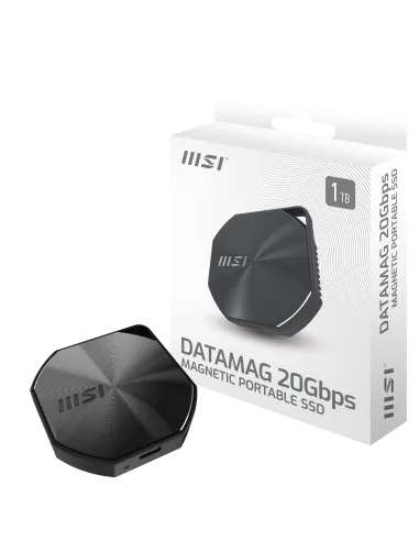 MSI DATAMAG 20GBPS 2TB unidad externa de estado sólido USB Tipo C USB 3.2 Gen 2x2 Negro