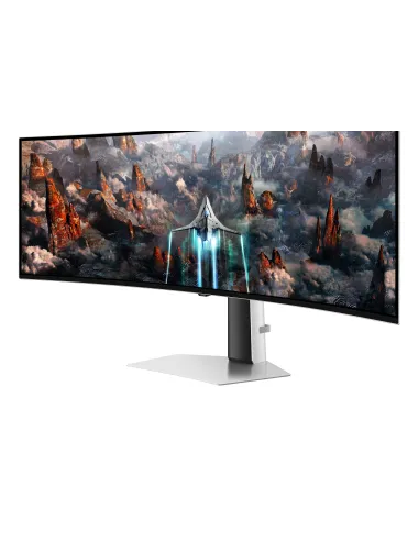 Samsung G93SC pantalla para PC 124,5 cm (49") 5120 x 1440 Pixeles Dual QHD OLED Plata