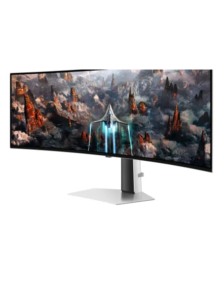Samsung G93SC pantalla para PC 124,5 cm (49") 5120 x 1440 Pixeles Dual QHD OLED Plata