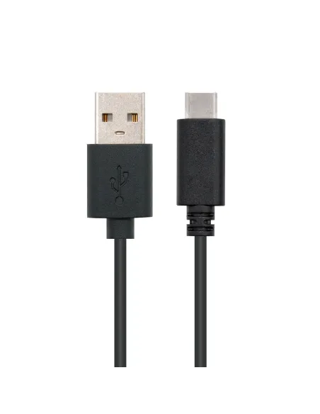 Nanocable USB 2.0, 0.5m cable USB 0,5 m USB C USB A Negro
