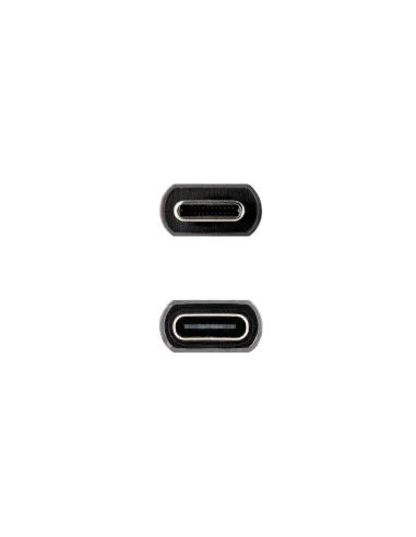 Nanocable Cable Prolongador USB-C 3.2 Gen2x2 20Gbps 3A, 4K 60Hz, USB-C M-USB-C H, Negro, 0.5 m