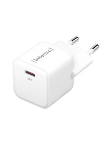 Cargador pared intenso gan w30c usb tipo c blanco + cable lightning
