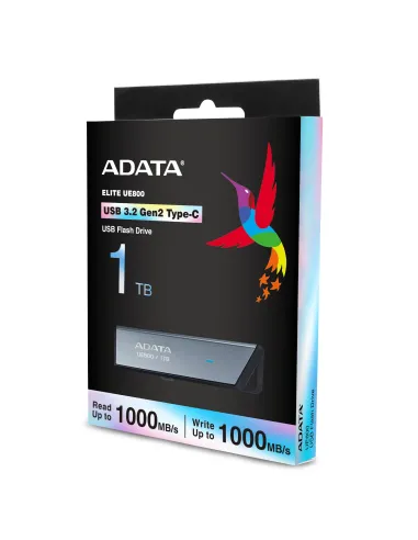 ADATA UE800 unidad flash USB 1 TB USB Tipo C 3.2 Gen 2 (3.1 Gen 2) Plata
