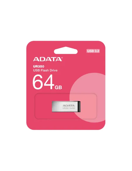 ADATA UR350 unidad flash USB 64 GB USB tipo A 3.2 Gen 1 (3.1 Gen 1) Negro
