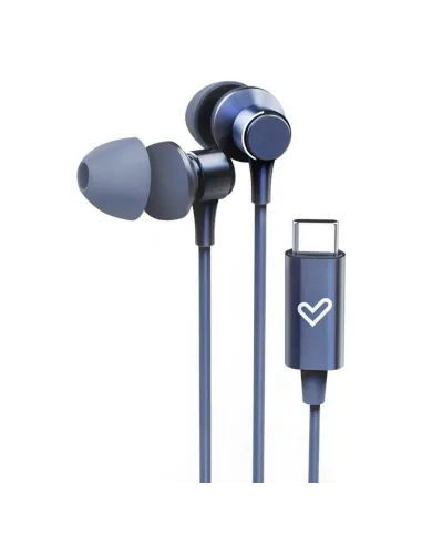 Auriculares energy sistem metallized usb tipo c azul