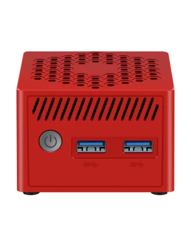 Mini ordenador leotec lempc14r n100 16gb 256gb rojo