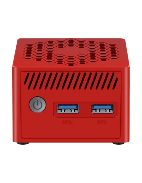 Mini ordenador leotec lempc14r n100 16gb 256gb rojo