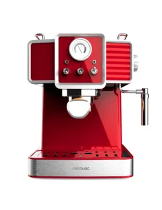 Cafetera cecotec power espresso 20 tradizionale light red 1350w 1.5l