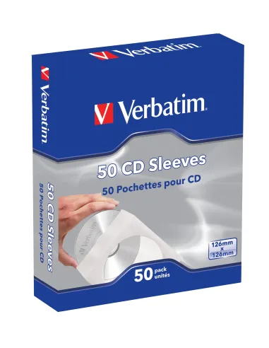 Verbatim Fundas de CD, paq 50