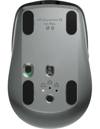 Logitech MX Anywhere 3S for Mac ratón Oficina mano derecha RF Wireless + Bluetooth Laser 8000 DPI