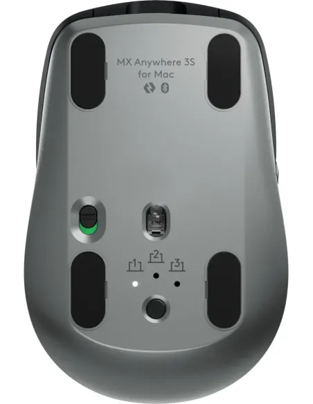 Logitech MX Anywhere 3S for Mac ratón Oficina mano derecha RF Wireless + Bluetooth Laser 8000 DPI