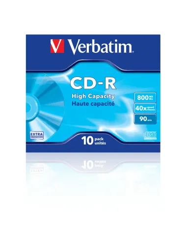 Verbatim CD-R High Capacity 800 MB 40x 10 pieza(s)