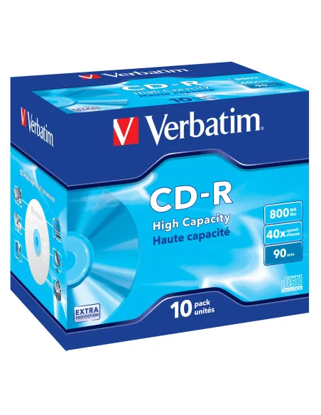 Verbatim CD-R High Capacity 800 MB 40x 10 pieza(s) Verbatim CD-R High Capacity 800 MB 40x 10 pieza(s)