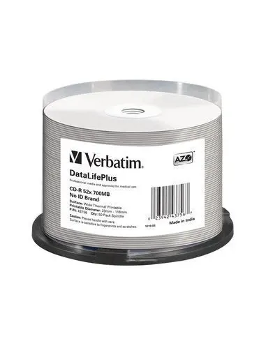 Verbatim CD-R 52x DataLifePlus 700 MB 50 pieza(s)