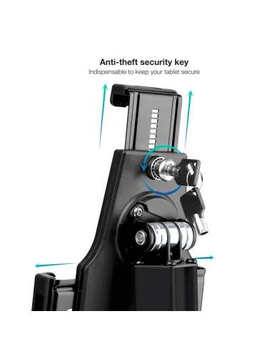TooQ TQTDS0811 soporte de seguridad para tabletas 26,7 cm (10.5") Negro