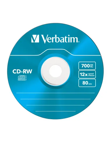 Verbatim CD-RW Colour 12x 700 MB 5 pieza(s)