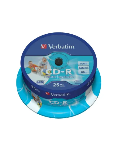 Verbatim CD-R AZO Wide Inkjet Printable 700 MB 52x 25 pieza(s)