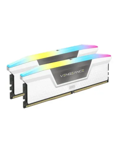 MEMORIA CORSAIR DDR5 64GB 2X32GB PC6000 VENGEANCE RGB BLANCA CMH64GX5M2B6000Z30W