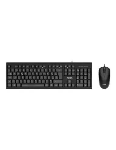 Nilox kit teclado+ratón nxkme0011 usb negro