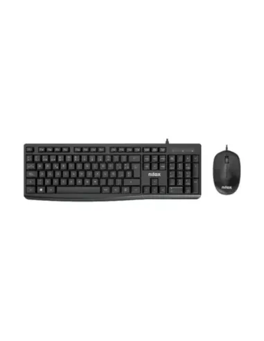 Nilox teclado y ratón usb nxkme0012 negro