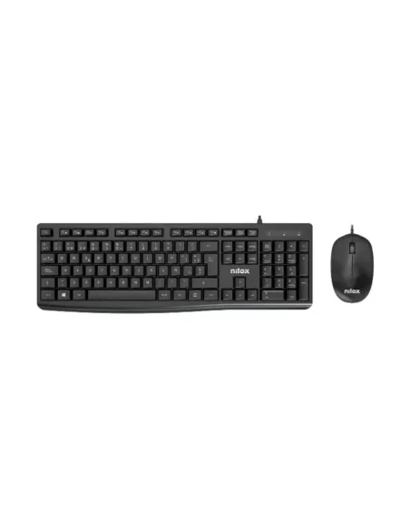 Nilox teclado y ratón usb nxkme0012 negro