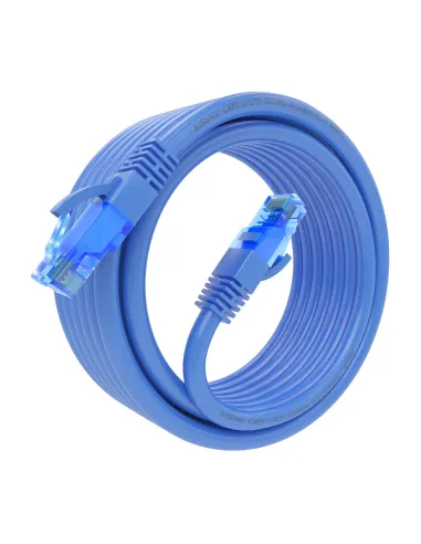 AISENS Cable De Red Latiguillo RJ45 Cat.6 UTP AWG26 CCA, Azul, 5.0 m