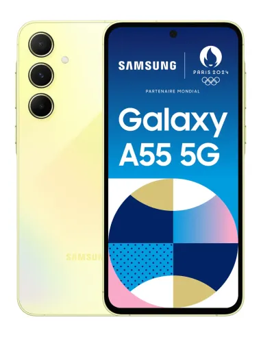 Samsung Galaxy A55 5G 16,8 cm (6.6") Ranura híbrida Dual SIM Android 14 USB Tipo C 8 GB 128 GB 5000 mAh Amarillo