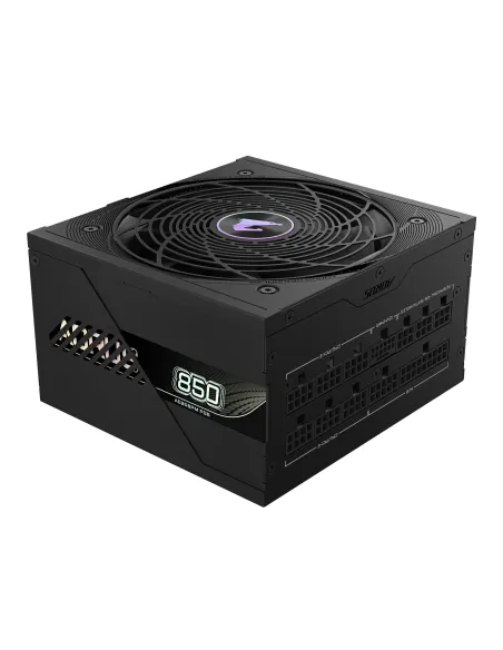 GIGABYTE AORUS ELITE P850W Fuente de Alimentación - PCIe 5.0, 80 PLUS Platinum, Diseño completamente modular, Ventilador de 120