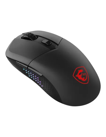 MSI VERSA 300 ELITE WIRELESS ratón Juego mano derecha RF Wireless + Bluetooth + USB Type-C Óptico 26000 DPI