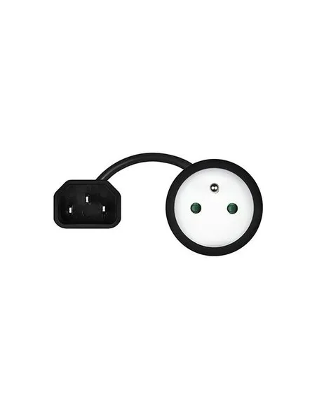 ADAPTADOR DE CORRIENTE SAVIO IEC C14 - CEE 7/5(E)