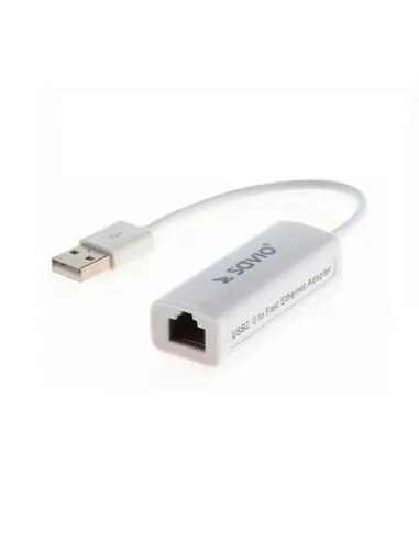 ADAPTADOR USB 2.0 - ETHERNET (RJ-45) SAVIO CL-24