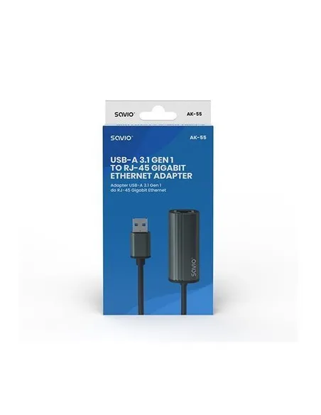 ADAPTADOR USB(A) - 1 X RJ-45 SAVIO AK-55