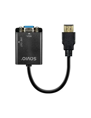 ADAPTADOR HDMI (M) - VGA (H) + MINI JACK 3.5 MM