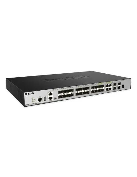 D-Link DGS-3630-28SC switch Gestionado L3 1U Negro