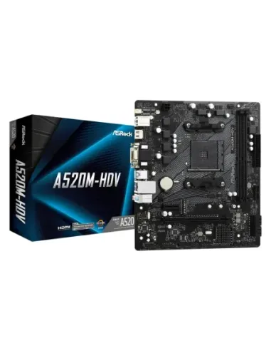 Placa base asrock am4 a520m - hdv m - atx 90 - mxbe50 - a0uayz