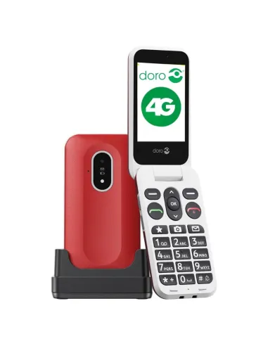 Telefono movil doro leva l20 - 2.8pulgadas - 4g - rojo - blanco