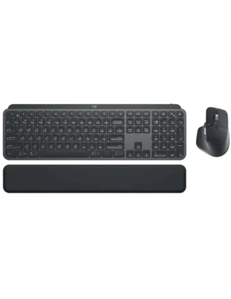 Teclado + raton logitech mx keys s combo inalambrico grafito español