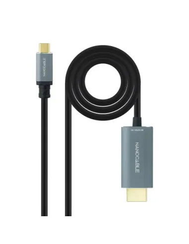 Nanocable Cable Conversor USB-C a HDMI 2.1 8K@60HZ 1.8m, Negro