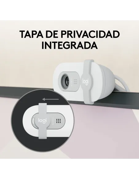 Logitech Brio 100 cámara web 2 MP 1920 x 1080 Pixeles USB Blanco